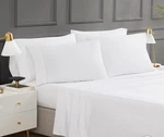 Hotel Signature Sateen 400 Thread Count Cotton 6-PIECE Sheet Set-king White-new. Fixed Price $44.99.