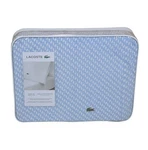 Lacoste Queen Cotton Percale Sheet Set Mini Geo Logo Open Air Pattern Blue. Fixed Price $65.84.
