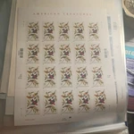 Stamps. Usa. American Treasure-john James Audubon. Sheet Of 20. Scott #3650. Fixed Price $14.45.