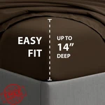 Cathay Home King Sheet Set Microfiber Brown Hypoallergenic Soft. Fixed Price $65.69.