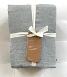 West Elm European Flax Linen Sheet Set Queen Chambray Melange Nwt. Fixed Price $229.00.