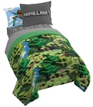 Set 7 Piece Full Minecraft Daytime Comforter Sheets Jay Franco Bedding Alex. Fixed Price $124.99.