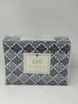Twin Sheet Set Basics Collection 220 Thread Count Geometric Pattern 3 Piece Blue. Fixed Price $12.99.