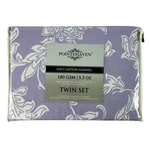 Pointehaven 180GSM/5.3OZ Flannel Twin Sheet Set 100% Cotton Purple Floral New. Fixed Price $39.99.