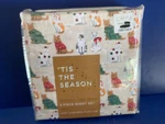 'tis The Season Christmas Twin Size Sheet Set Cats Sweaters Hats Bows Trees Cute. Fixed Price $17.99.