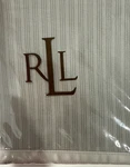Ralph Lauren Gray Odeon Stripe King Size Flat Sheet Nip Italy 450 Tc 2 Avail. Fixed Price $109.99.