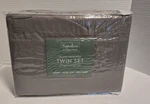 Twin Sheet Set Signature Collection Microfiber 3-PIECE , Gray. Fixed Price $24.99.