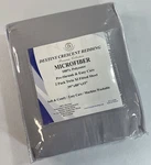 2 Pk Crescent Bedding Microfiber Fitted Sheet Twin Xl Dorm Light Grey Split King. Fixed Price $24.90.