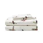 Eddie Bauer - Flannel Sheets Size, Queen, Retriever Adventure Ivory. Fixed Price $75.05.