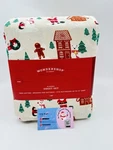 Wondershop Gingerbread Village Christmas 2025 Flannel Sheet Set King Cotton New. Fixed Price $62.00.