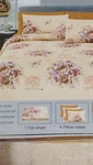 Papapiyay Trading Group King Floral Sheet Set Beige Pink Brown 4 Pillowcases. Fixed Price $25.00.