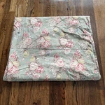 Vtg Ralph Lauren Charlotte Flat King Sheet Floral Sage Green Cotton Usa. Fixed Price $29.99.