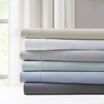 Madison Park 1500 Thread Count Cotton Blend Sateen Weave Sheet Set And Pillowcas. Fixed Price $14.84.
