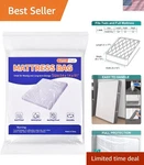 Mattress Bag For Moving Storage - Plastic Protector Cover, Twin And Ful. Fixed Price $8.92.