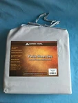New Ozark Trail Camping Air Mattress Portable Bed Light Gray Twin Sheet Set. Fixed Price $22.00.