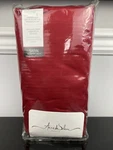 Anne Solene Paris Rendez-vous 100% Cotton Satin Sateen Fitted Sheet Red King. Fixed Price $99.00.