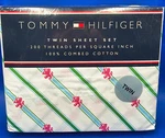 Tommy Hilfiger Lady Griffin Twin Sheet Set 100% Combed Cotton. Fixed Price $29.95.