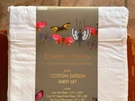 Christian Lacroix King Size 100% Cotton Sateen Sheet Set White. Fixed Price $75.00.