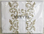 New Frette Carrara Sheet Cases 4 Pc Bed Set White Embroidery Beige King Queen. Fixed Price $599.99.
