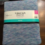 Mainstays Full Jersey Sheet Set Crackle Purple Blue Pink Extra Soft Breathable. Fixed Price $32.99.