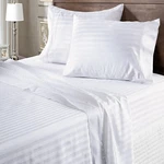 Superior Deep Pocket Sheets Collection Egyptian Cotton Select Tc White Stripes. Fixed Price $92.05.