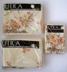 Utica Limoges Bone Queen Sheets Fitted, Flat & King Pillowcases No Iron Percale. Fixed Price $59.99.