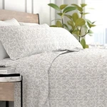 Kaycie Gray Fashion 4PC Ultra Soft 100% Microfiber Burst Vines Bed Sheet Set. Fixed Price $55.99.