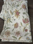 Cuddledown White Floral German Flannel Full/queen Flat Sheet 88 X99. Fixed Price $22.50.