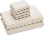 Juego De Sabanas King Size Con 4 Fundas Almohadas Beige 6 Piezas Set En Oferta. Fixed Price $103.48.