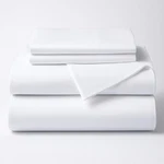 Arlinen 4 Piece Queen Size Set 100 Egyptian Cotton Bed White Soft. Fixed Price $95.45.