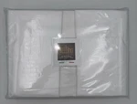 Bellino Fine Linens Italy Percale Hemstitch Hotel Collection Queen Sheet Set;nip. Fixed Price $99.99.