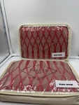 Frette Lux Helix Euro Sham (2) 26X26 Coral/pink Origins $400. Fixed Price $119.99.