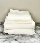 The Vermont Country Store Sheet Set King Ivory 4 Piece 100% Cotton. Fixed Price $69.95.