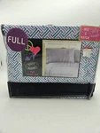 New Steve Madden Geo Tiles Purple Blue Full Size Sheet Set 100% Cotton. Fixed Price $34.99.