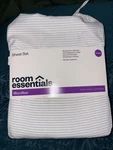 New Room Essentials Microfiber Sheet Set 4PC- (queen) Stripped. Fixed Price $22.00.