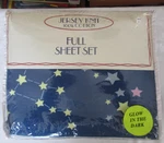 Divatex Jersey Knit 100% Cotton Blue Stars 4 Piece Full Vintage Sheet Set. Fixed Price $28.99.