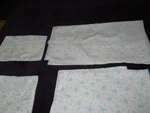 Fashion Manor Percale Full 4-PIECE Sheet Set Tiny Blue Flowers No-iron. Fixed Price $20.76.