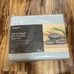 Miracle Made Sheet Set Self Cooling Cleaning Cali King Sateen Sky Blue New. Fixed Price $110.00.