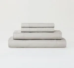 Sijo Stone Washed Organic French Linen Bed Sheet Set, Cal King 4 Piece. Fixed Price $175.00.
