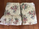 Vintage Croscill Elizabeth Gray Rose Lace Queen Sheets 1) Flat Fitted Ivory. Fixed Price $74.85.