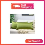 Aiking Home 12X24 Inches Faux Silk Rectangular Throw Pillow Cover, Zipper Closur. Fixed Price $21.05.