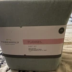 Threshold Flannel Sheet Set Twin Green Solid 100% Cotton Deep Fitted. Fixed Price $11.95.