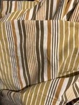 Vtg Stevens Utica Twin Flat Sheet 72 X 104 Brown Stripe Bedding. Fixed Price $45.00.