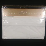 Lady Pepperell Twin Flat Sheet White 200 Percale Cotton Blend Vintage. Fixed Price $22.94.