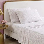 Betsey Johnson Printed Cotton Percale 4-PC. Sheet Set Queen Baby Buds Pink. Fixed Price $79.99.