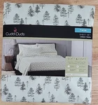 Cuddl Duds Twin Sheet Set 3 Pc Microfiber Green Trees. Fixed Price $27.96.