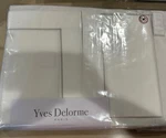 Yves Delorme Paris Parure 4PC White Silver Queen Sheet Set France Bnip. Fixed Price $288.29.