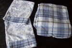 Jc Penney Home Snowflake/plaid Flannel Full Fitted Sheet + 2 Std Pillowcases. Fixed Price $28.00.
