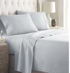 Danjor Linens Twin Xl 6 Piece Bed Sheet Set - Arctic Ice Blue Microfiber Hotel. Fixed Price $19.99.