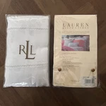 New Lauren Ralph Jamaica Linen King Sham White 20X36 - Set Of. Fixed Price $129.99.